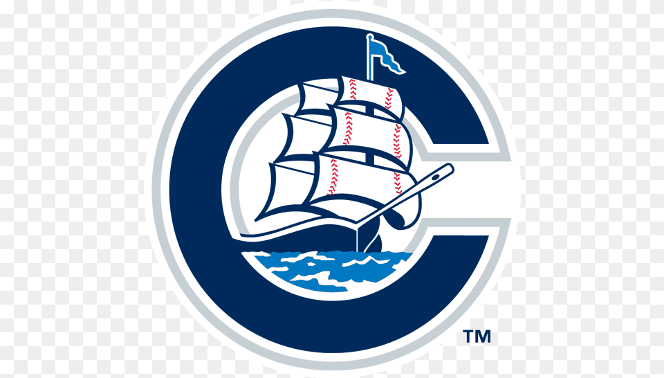 Columbus Clippers Primary Logo Columbus Clippers Logo, Boat, Sailboat, Transportation, Vehicle Png