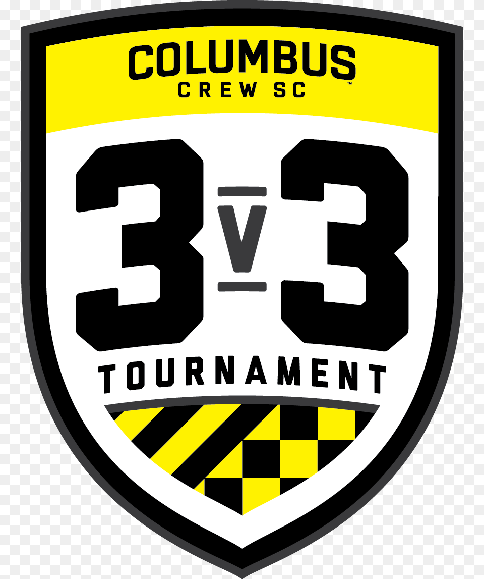 Columbus Crew Sc Proudly Presents The Crew Sc 3v3 Presented Columbus Crew Sc Wincraft Golf Ball Towel, Logo, Symbol, Badge, First Aid Free Png Download