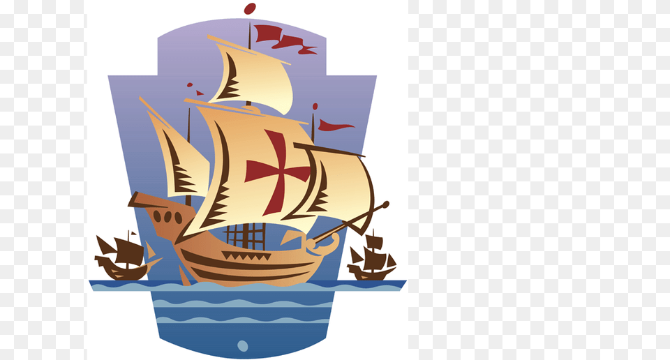 Columbus Day Clipart, Boat, Sailboat, Transportation, Vehicle Free Png