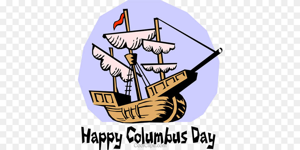 Columbus Day Download Columbus Day Clip Art Free, Boat, Sailboat, Transportation, Vehicle Png Image