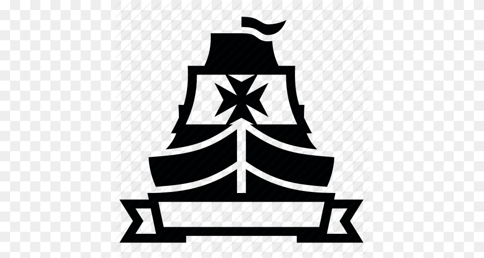 Columbus Day Sea Ship Icon, Clothing, Hat, Furniture Png Image