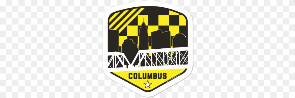 Columbus Ohio Soccer Shield Vintage Stickersclass Graphic Design, Logo, Symbol, Disk Free Png