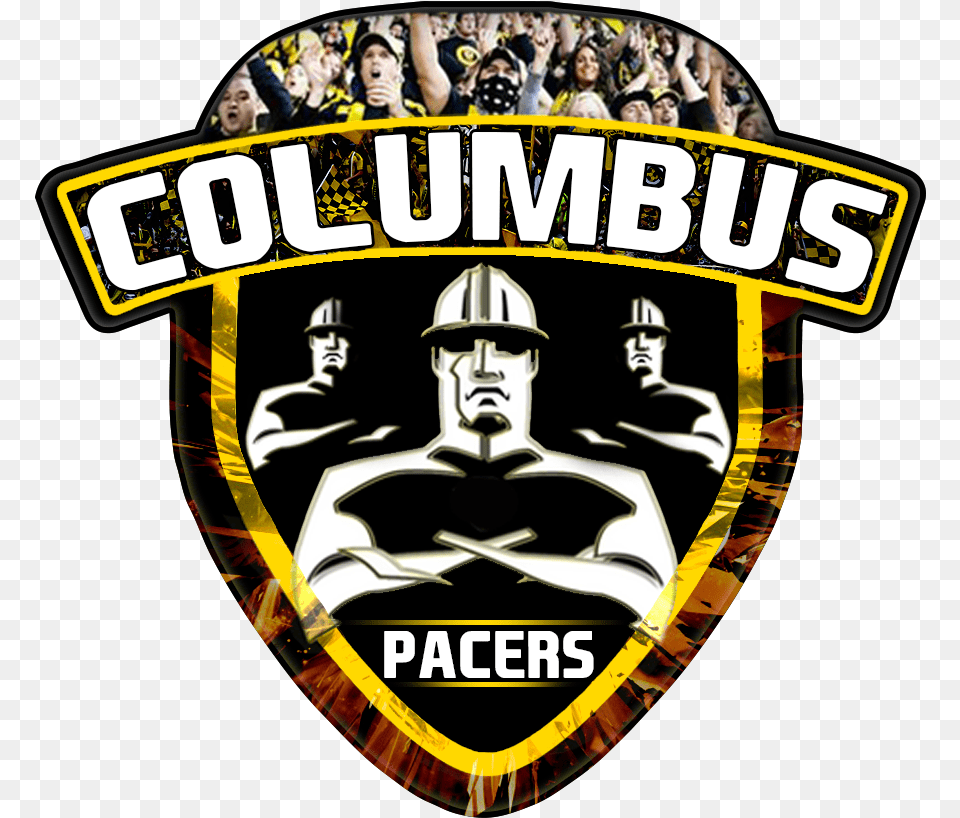 Columbus Pacers Emblem, Logo, Badge, Symbol, Adult Free Png