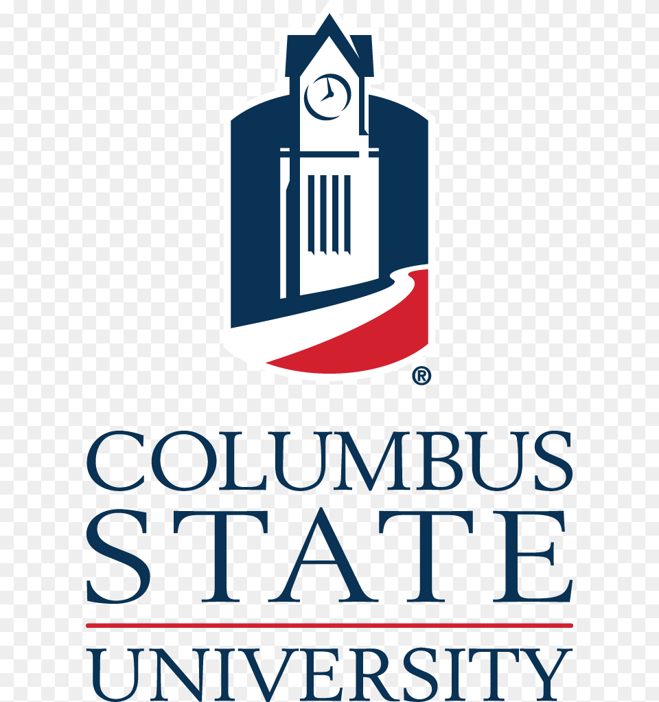 Columbus State University Georgia Logo, Architecture, Building, Clock Tower, Tower Free Png