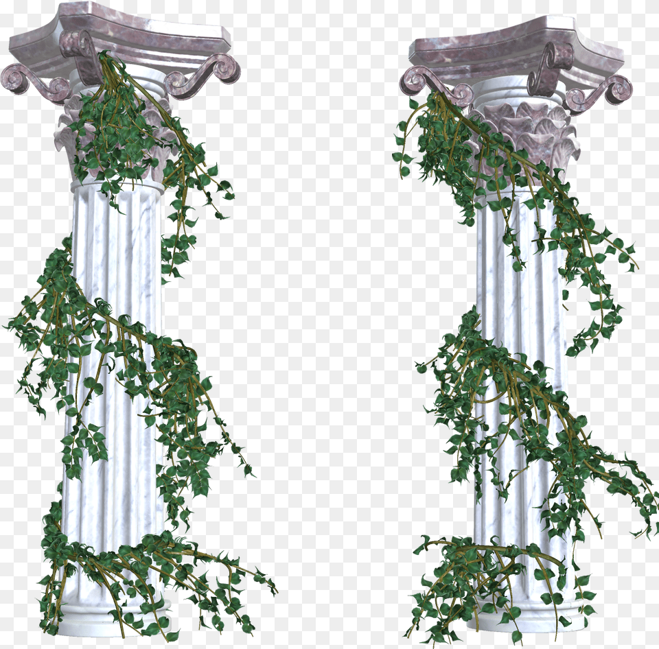 Column Clipart Vine Greek Columns With Vines, Architecture, Pillar, Plant Free Transparent Png