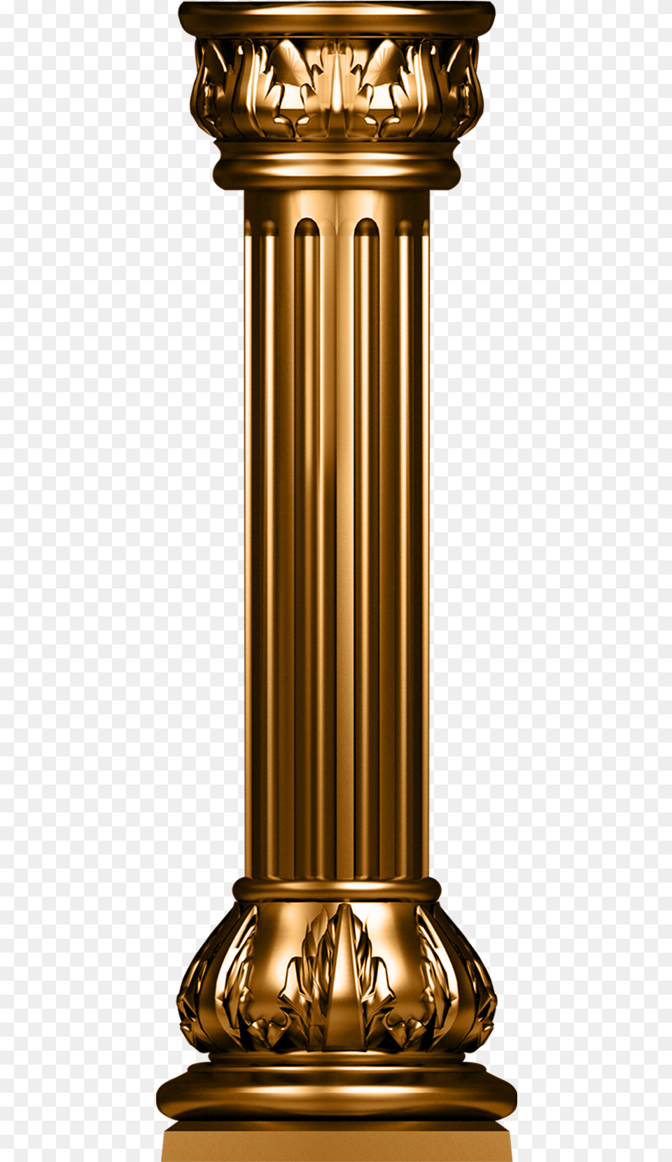 Column Icon Transprent Free Download Brass Gold Pillar Design, Architecture, Lamp Png Image