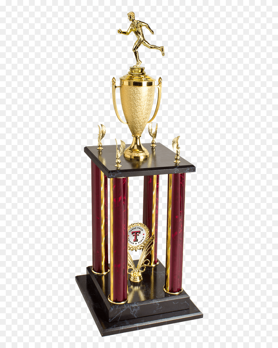 Column Trophy For Running Events Soccer Trophy, Person, Festival, Hanukkah Menorah Png