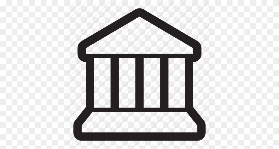 Columns Clipart Bank Building, Gate, Furniture, Bed Png