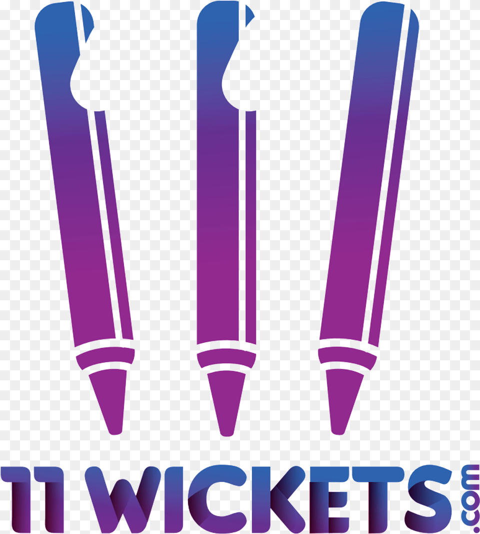 Com 11 Wickets, Purple, Crayon Png Image