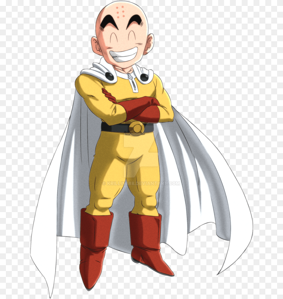 Com Cartoon Fictional Character Illustration Anime Krillin One Punch Man, Book, Publication, Comics, Baby Png