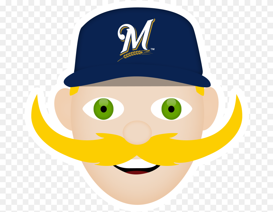 Com Clubhouse Get Your Brewers Emojis Amp Gifs Clip Art Brewers Emoji, Baseball Cap, Cap, Clothing, Face Png