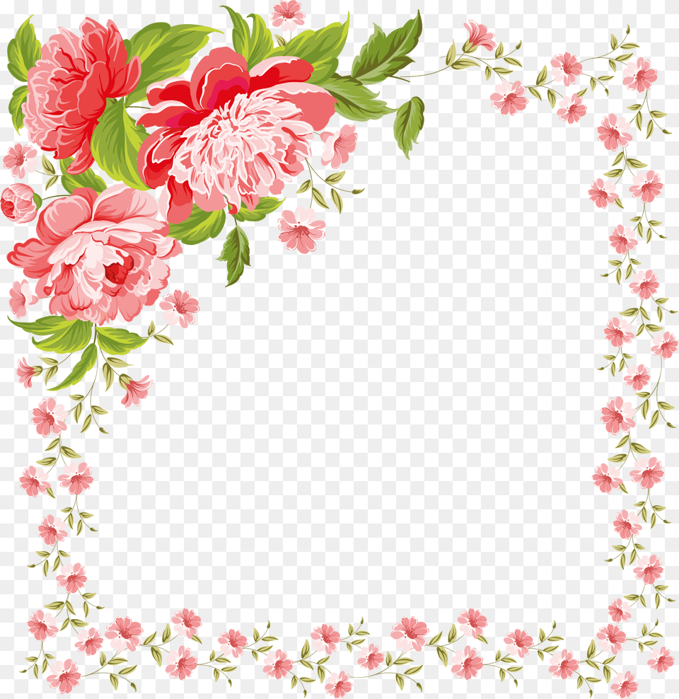 Com Floral Frame Let You Faith Be Stronger Than Your Fear, Art, Floral Design, Graphics, Pattern Png Image