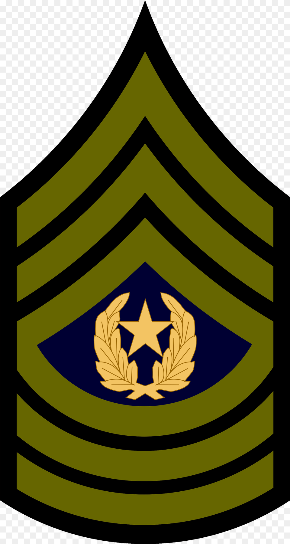 Com Military Rank Insignia Sergeant Subdued Army Master Sergeant Insignia, Logo, Symbol, Emblem Free Transparent Png