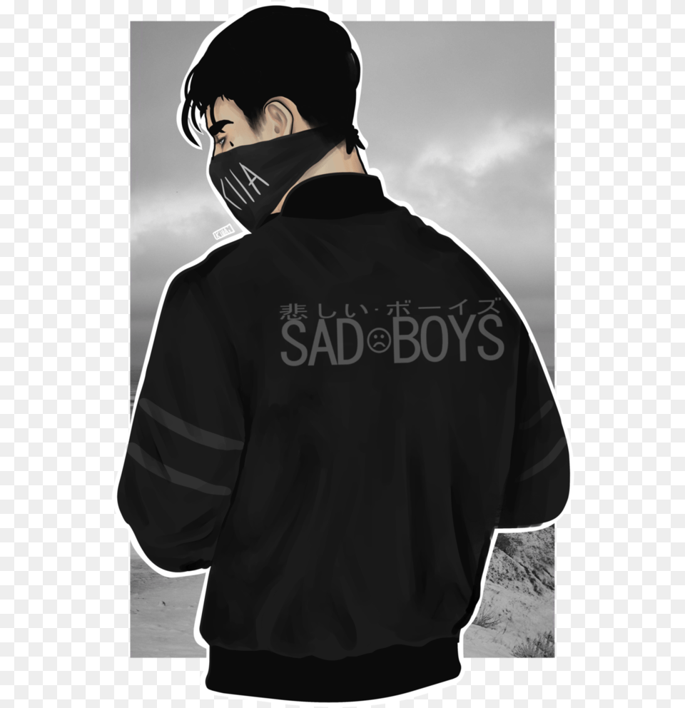 Com Sad Boy Squad B Imagenes De Sad Boy, Clothing, Coat, Adult, Person Png