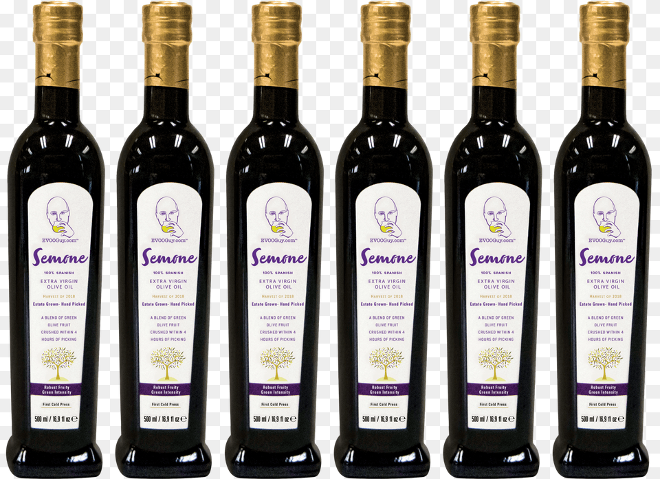 Com Semone Extra Virgin Olive Oil Premium 100 Spanish Wine Bottle, Alcohol, Beverage, Liquor, Wine Bottle Png