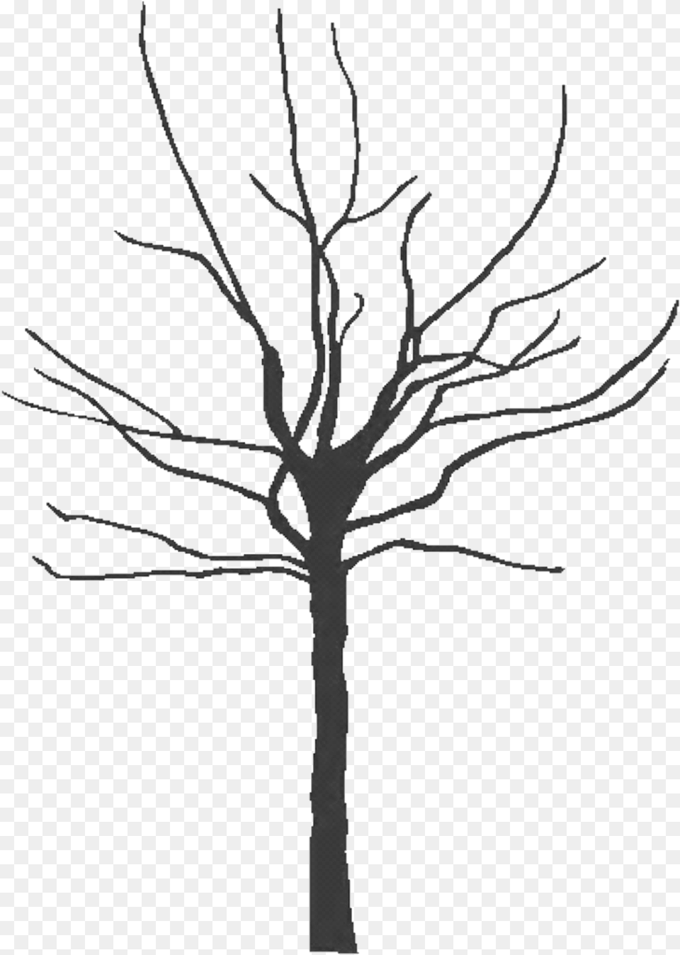 Com Tree Black 300dpi Copy Pluspng Tree Trunk Silhouette, Plant, Art, Drawing, Chandelier Free Png