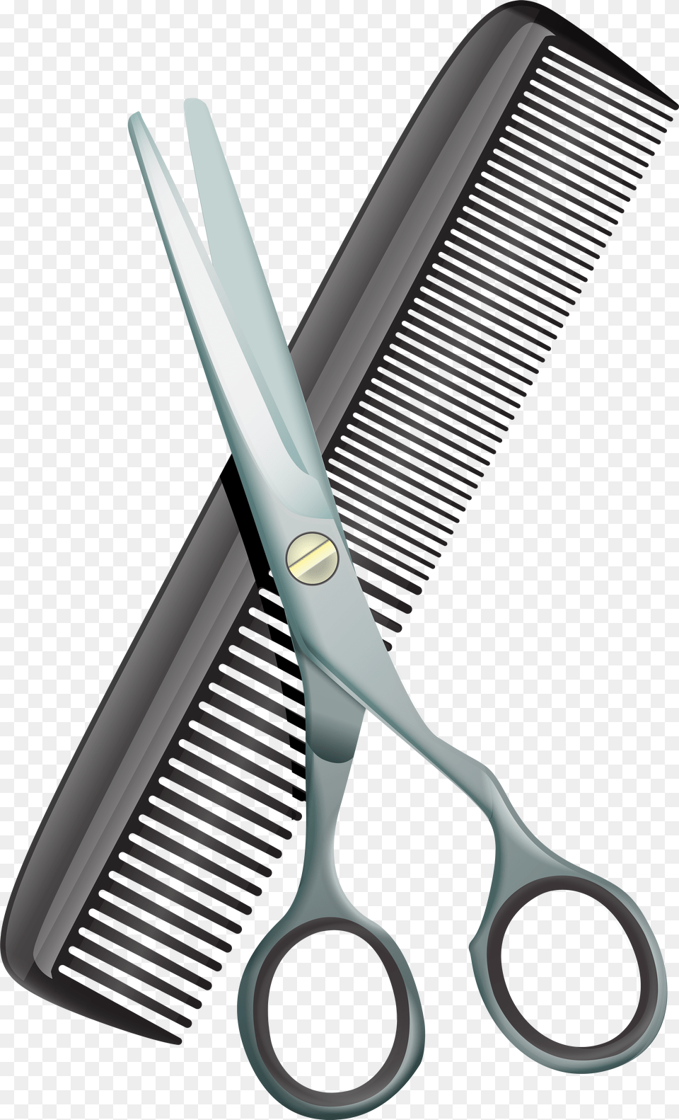 Comb And Scissors Clipart Free Png Download