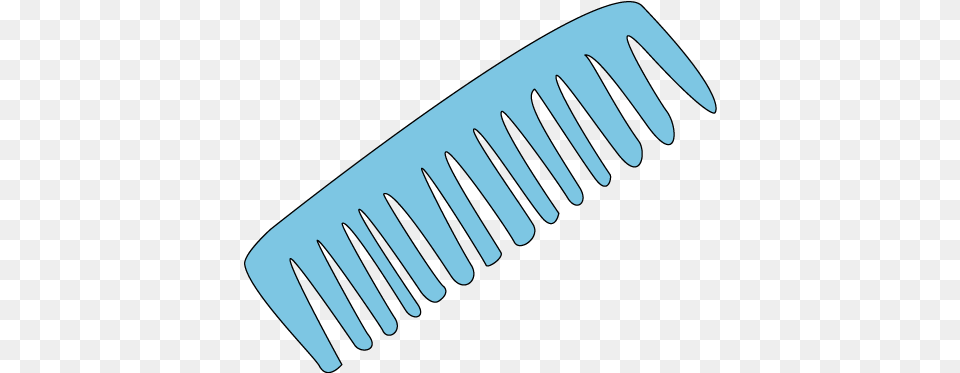 Comb Clip Art Blue Hair Blue Plastic Comb Clipart, Cutlery, Fork Free Png Download