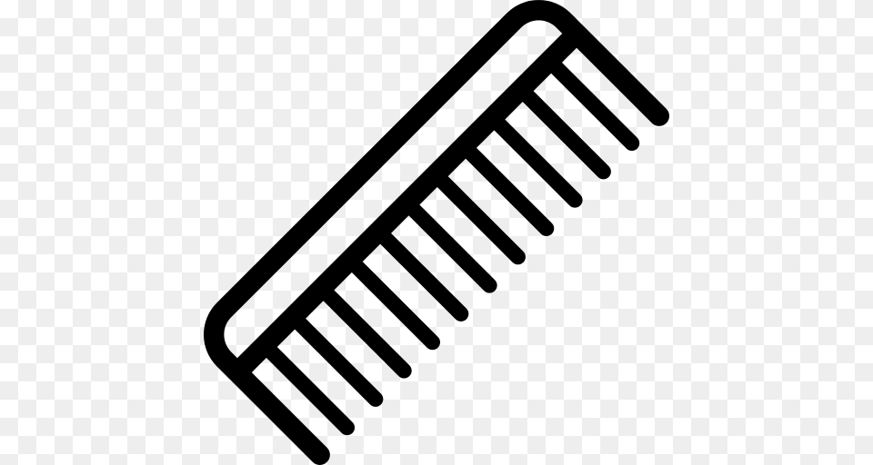 Comb Icon, Gray Png