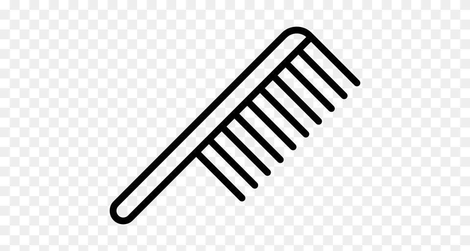 Comb Icon, Gray Free Transparent Png
