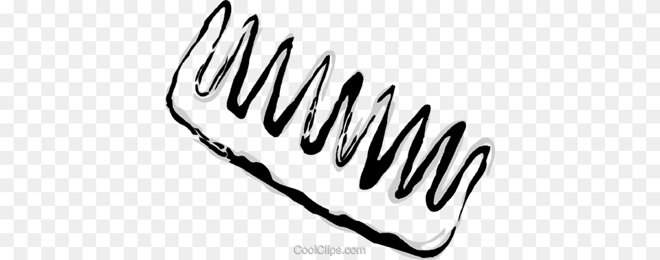 Comb Royalty Vector Clip Art Illustration, Coil, Spiral, Smoke Pipe, Handwriting Free Transparent Png