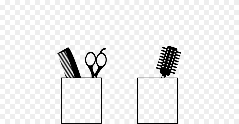 Comb Scissors Brush In Pockets Hairdresser, Nature, Night, Outdoors Free Png Download