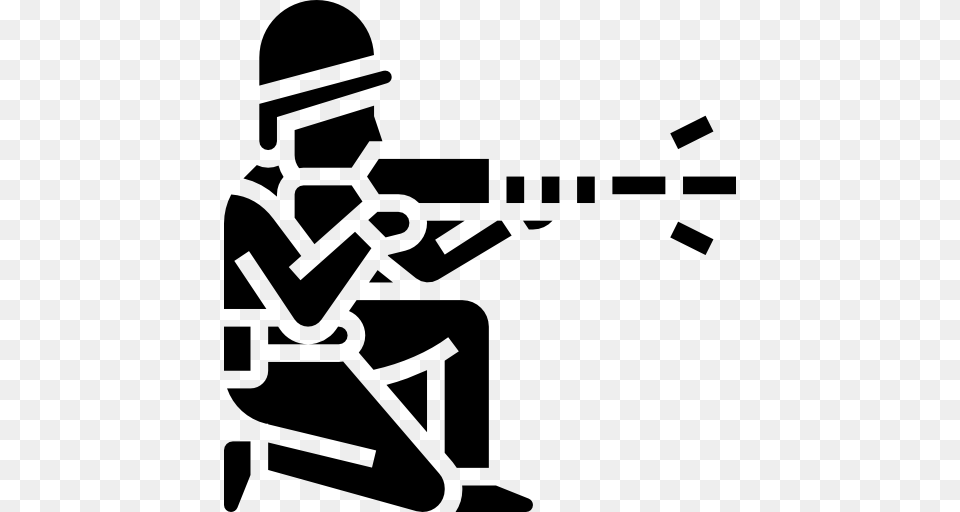 Combat, Stencil, Firearm, Weapon Free Png Download