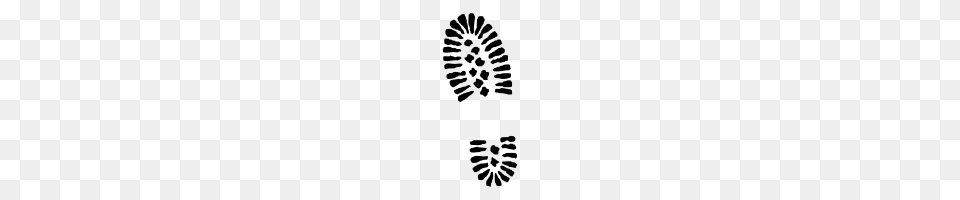 Combat Boot Print Clip Art, Gray Png