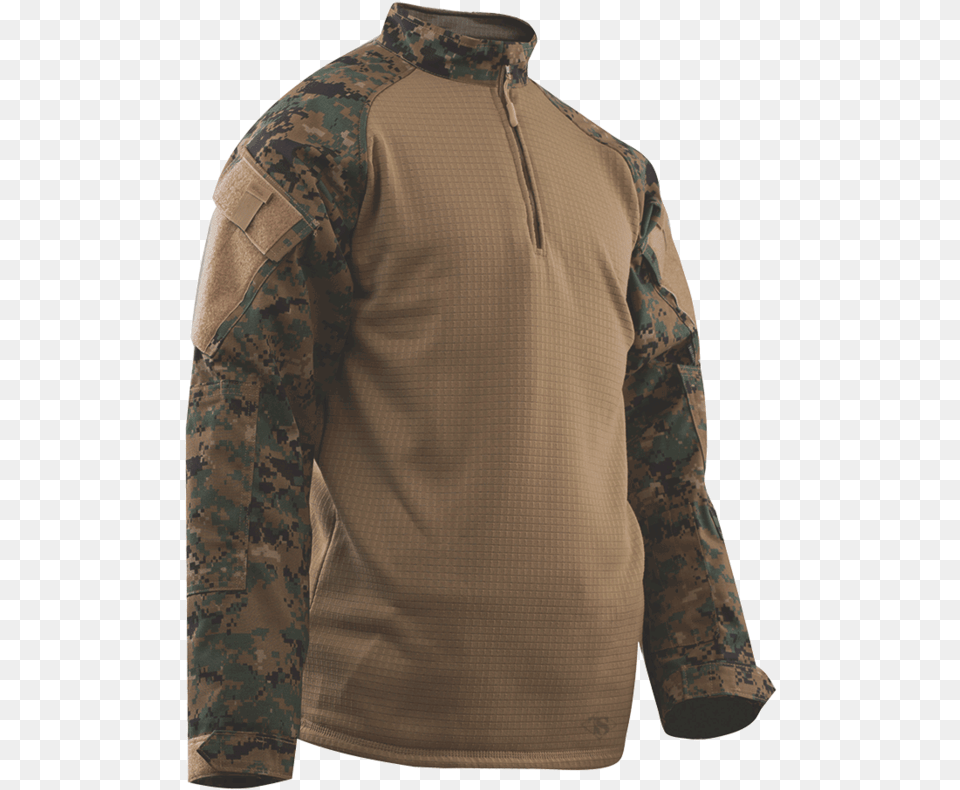 Combat Shirt Cold Weather Woodland Dig Long Sleeved T Shirt, Clothing, Coat, Jacket, Long Sleeve Png