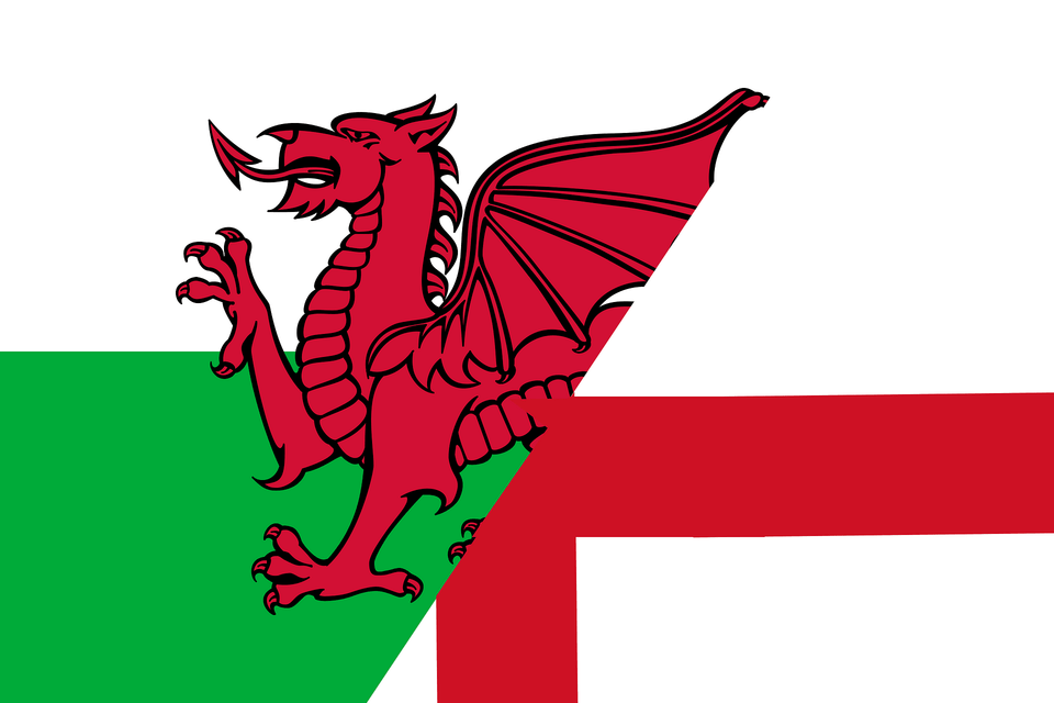 Combined Flag Of England And Wales Clipart, Dragon, Baby, Person, Animal Png