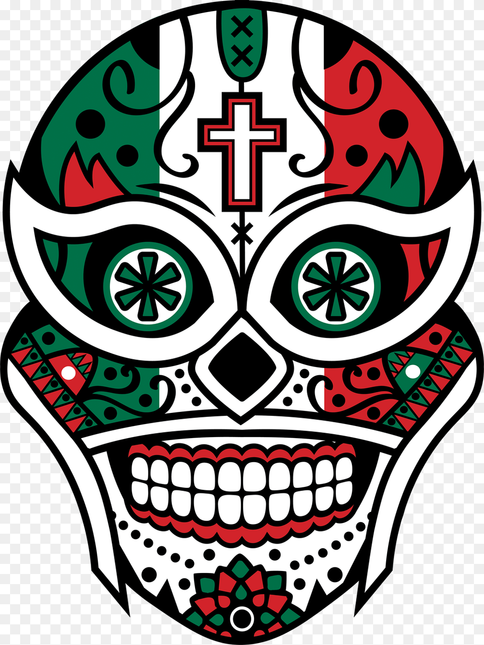 Combining Our Love Of Sugar Skulls And Luche Libre Calavera, Emblem, Symbol, Dynamite, Weapon Png Image