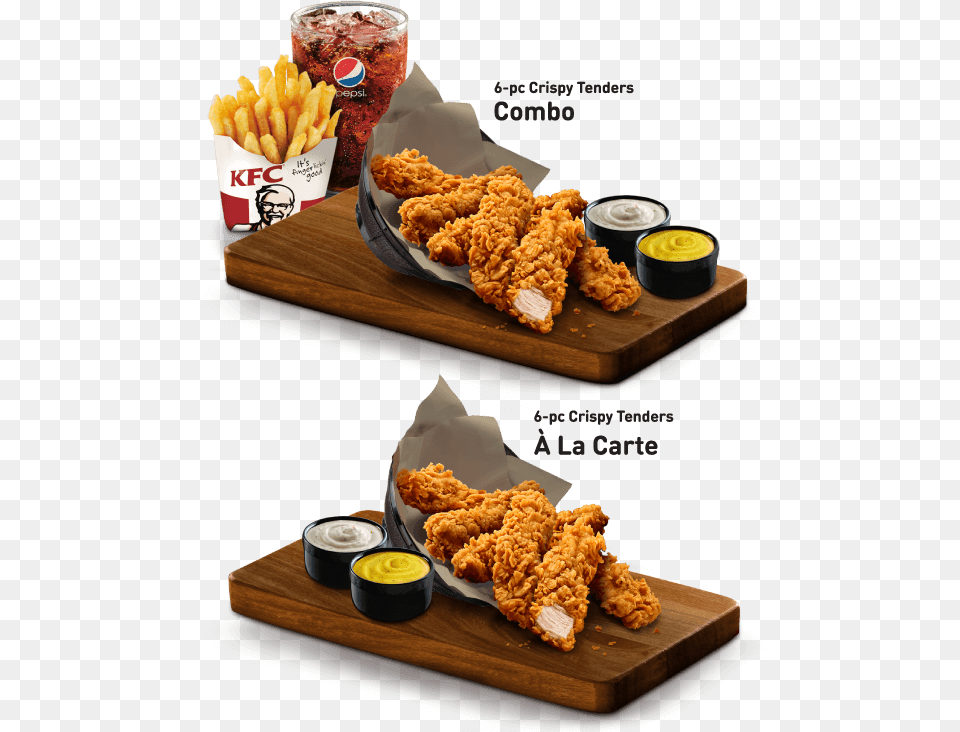 Combo And Promotion May Vary By Location Crispy Tenders Kfc, Fried Chicken, Food, Nuggets, Beverage Png