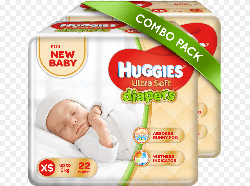 Combo Best Newborn Baby Diapers In India, Person, Diaper, Sleeping Free Png