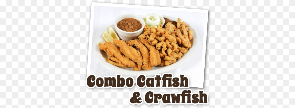 Combo Catfish And Crawfish Pakora, Food, Fried Chicken, Nuggets, Meal Free Png