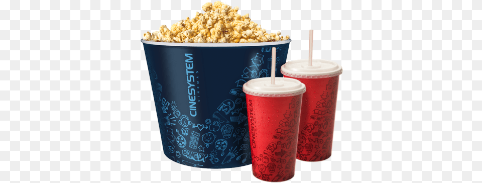 Combo Max Duplo Cinesystem, Cup, Disposable Cup, Food, Snack Png Image