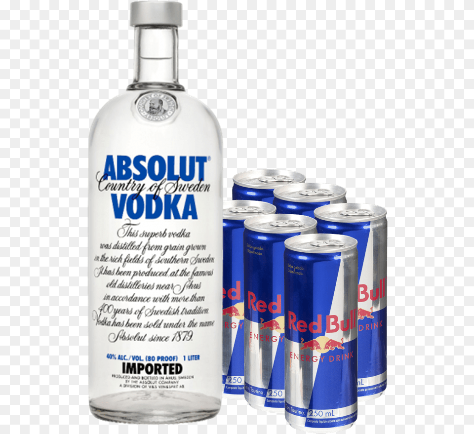 Combo Vodka Absolut Vodka, Can, Tin, Alcohol, Beverage Free Png Download