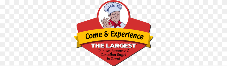 Come And Experience The Largest Chinese Japanese And Buffet, Logo, Advertisement, Baby, Poster Free Transparent Png