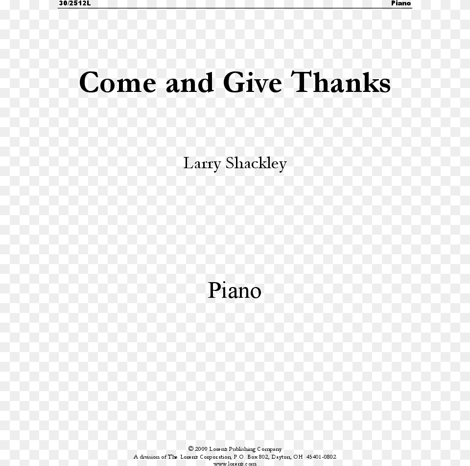 Come And Give Thanks Thumbnail Come And Give Thanks Title Page, Gray Png Image