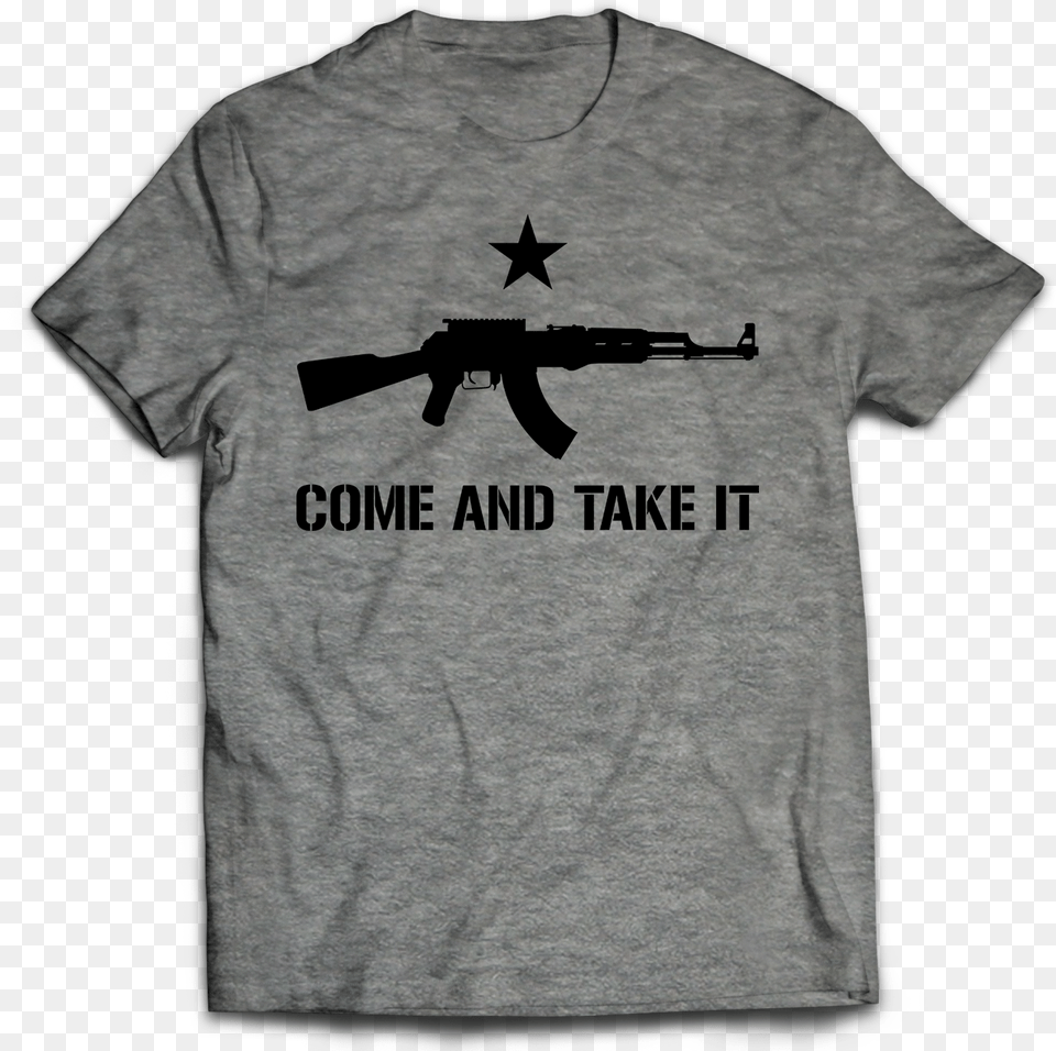 Come And Take It T Shirt Cardio T Shirt, Clothing, Firearm, Gun, Rifle Png Image