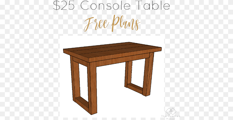 Come Check Out How To Build This 25 Console Table Coffee Table, Coffee Table, Desk, Dining Table, Furniture Free Transparent Png
