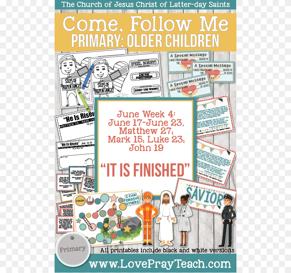 Come Follow Me For Primary 2019 New Testament June Poster, Advertisement, Publication, Book, Comics Png