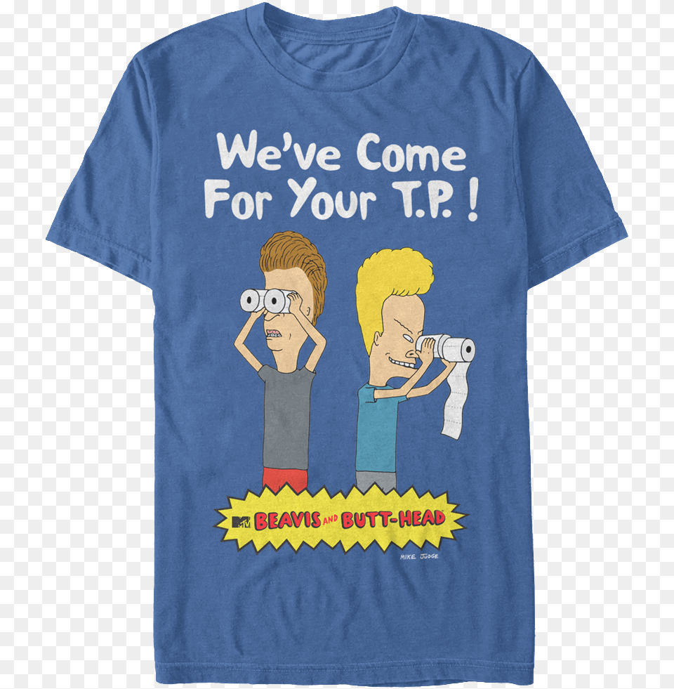 Come For Your Tp Beavis And Butt Head T Shirt Beavis And Butt Head By Mike Judge, Clothing, T-shirt, Person, Baby Free Png