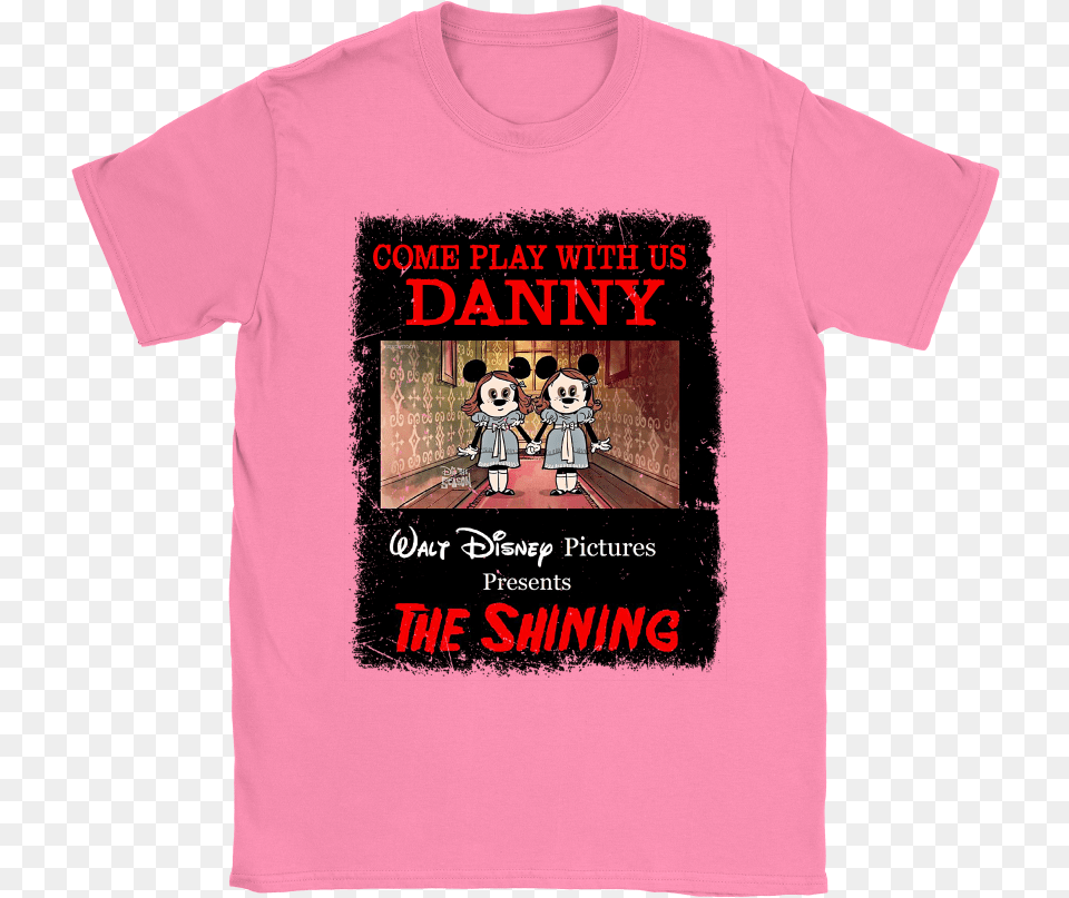 Come Play With Us Danny Disney The Shining Stephen, Clothing, T-shirt, Shirt, Person Png