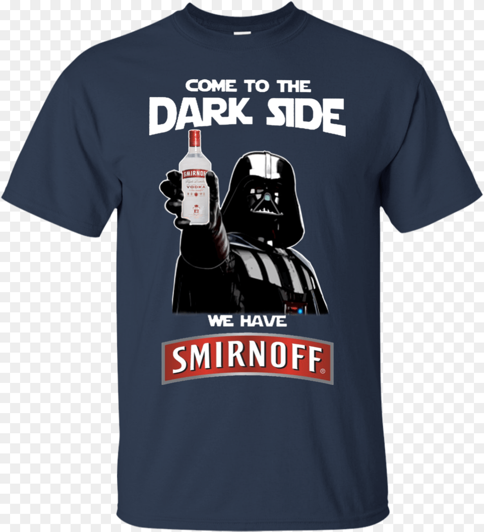 Come To The Dark Side Smirnoff Vodka T Shirt Hoodie Sweater Men Captain Morgan Dark Side, Clothing, T-shirt, Adult, Female Free Png Download