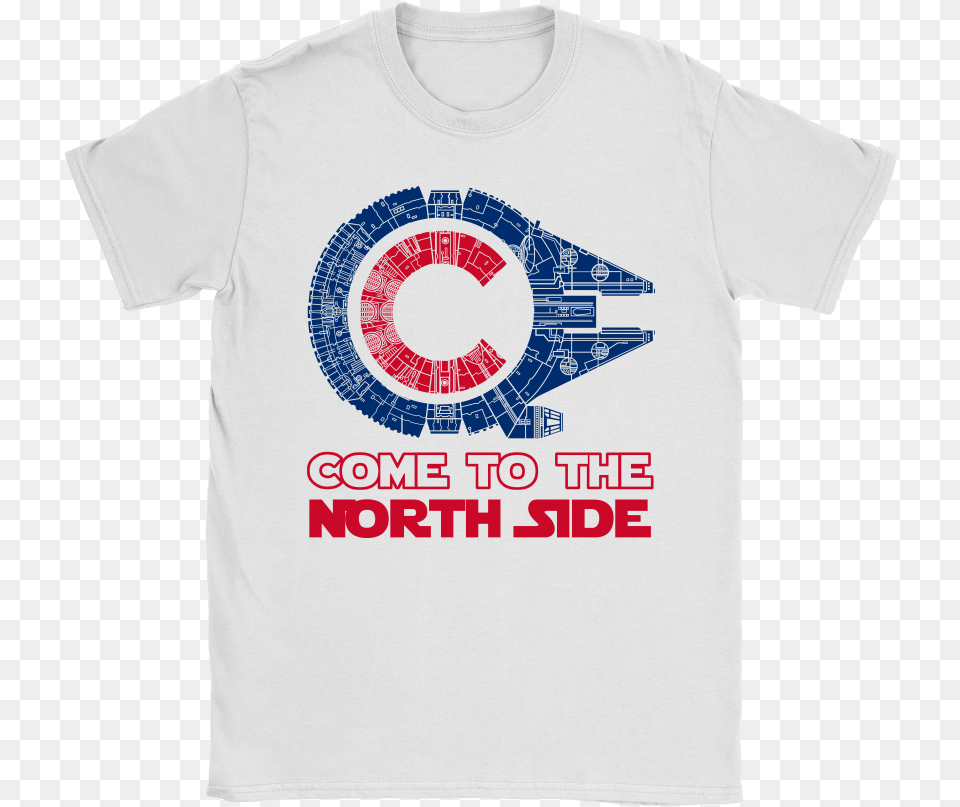 Come To The North Side Star Wars Millennium Falcon Cubs Star Wars Shirt, Clothing, T-shirt Png Image