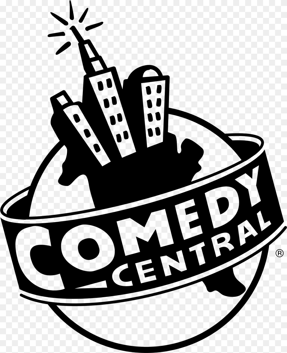 Comedy Central 4235 Logo Transparent Comedy Central Logo, Gray Free Png Download
