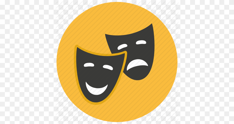 Comedy Entertainment Happy Mask Sad Theater Tragedy Icon, Logo, Ping Pong, Ping Pong Paddle, Racket Free Png Download