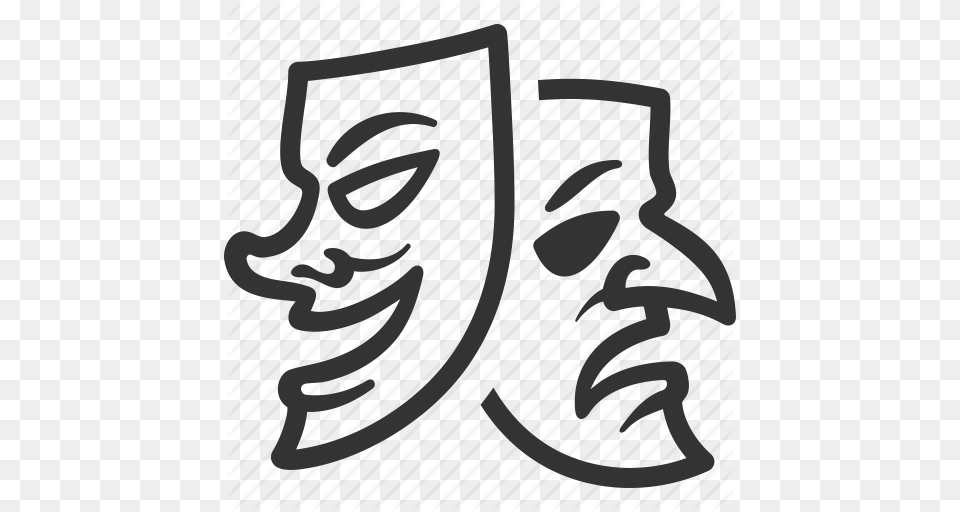 Comedy Entertainment Mask Theatre Icon, Calligraphy, Handwriting, Text Free Transparent Png