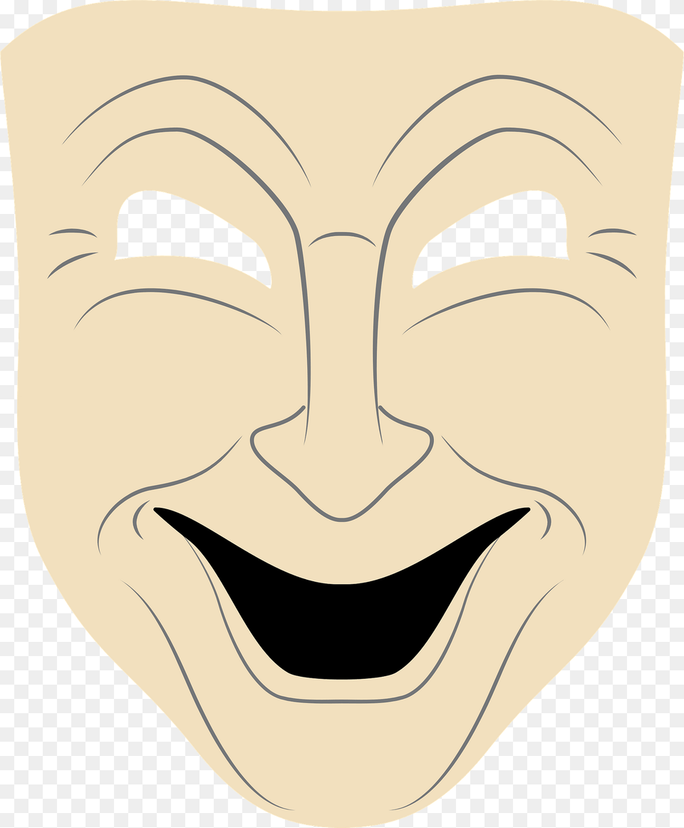 Comedy Mask Clipart, Person, Face, Head Png
