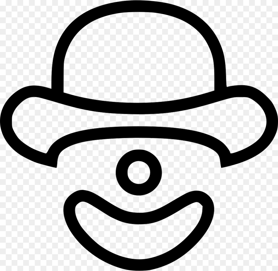 Comedy Symbol For Comedy, Clothing, Hat, Stencil, Cowboy Hat Png Image